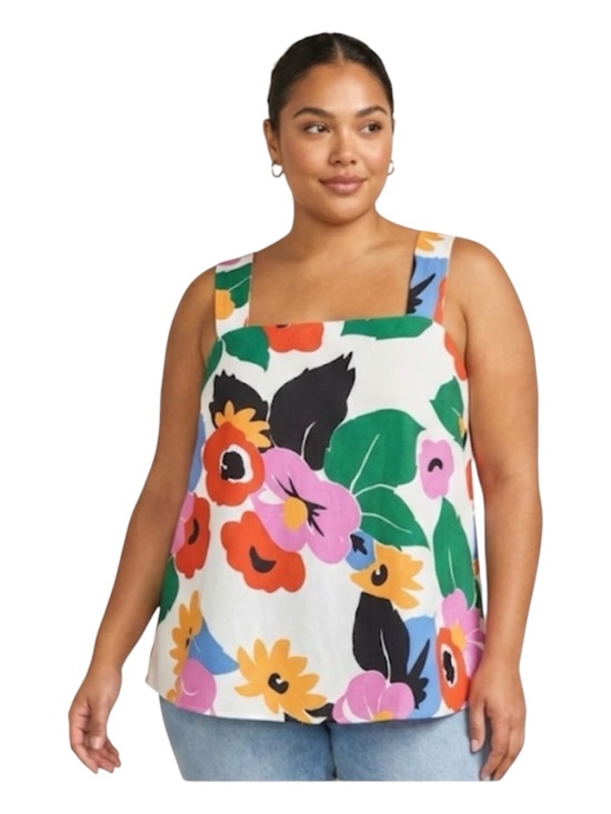 Show Me Your MuMu Tops - Show Me Your Mumu Floral Ambers Tank  size XL Colorful Retro Vacation Top Boho